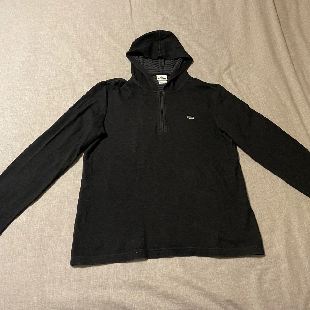 Lacoste Quarter Zip Hoodie